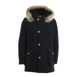 Woolrich Classic Black Cotton Parka With Fur-Lined Hood - NWT